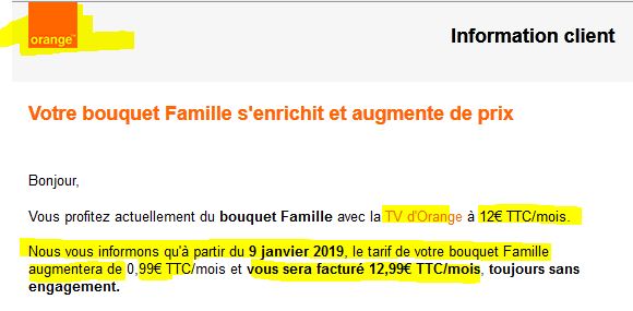Les retraites augmentent de zéro virgule six pourcents Orange augmente sa télé de Huit pourcent une info Journal Citoyen de Haute Marne