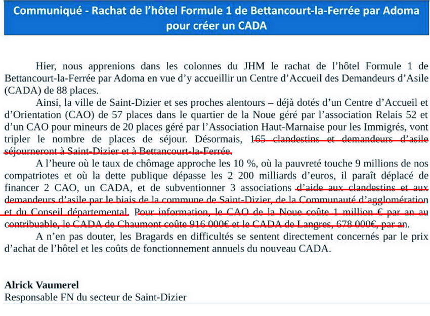 Quand le JHM ampute le communiqué d un citoyen