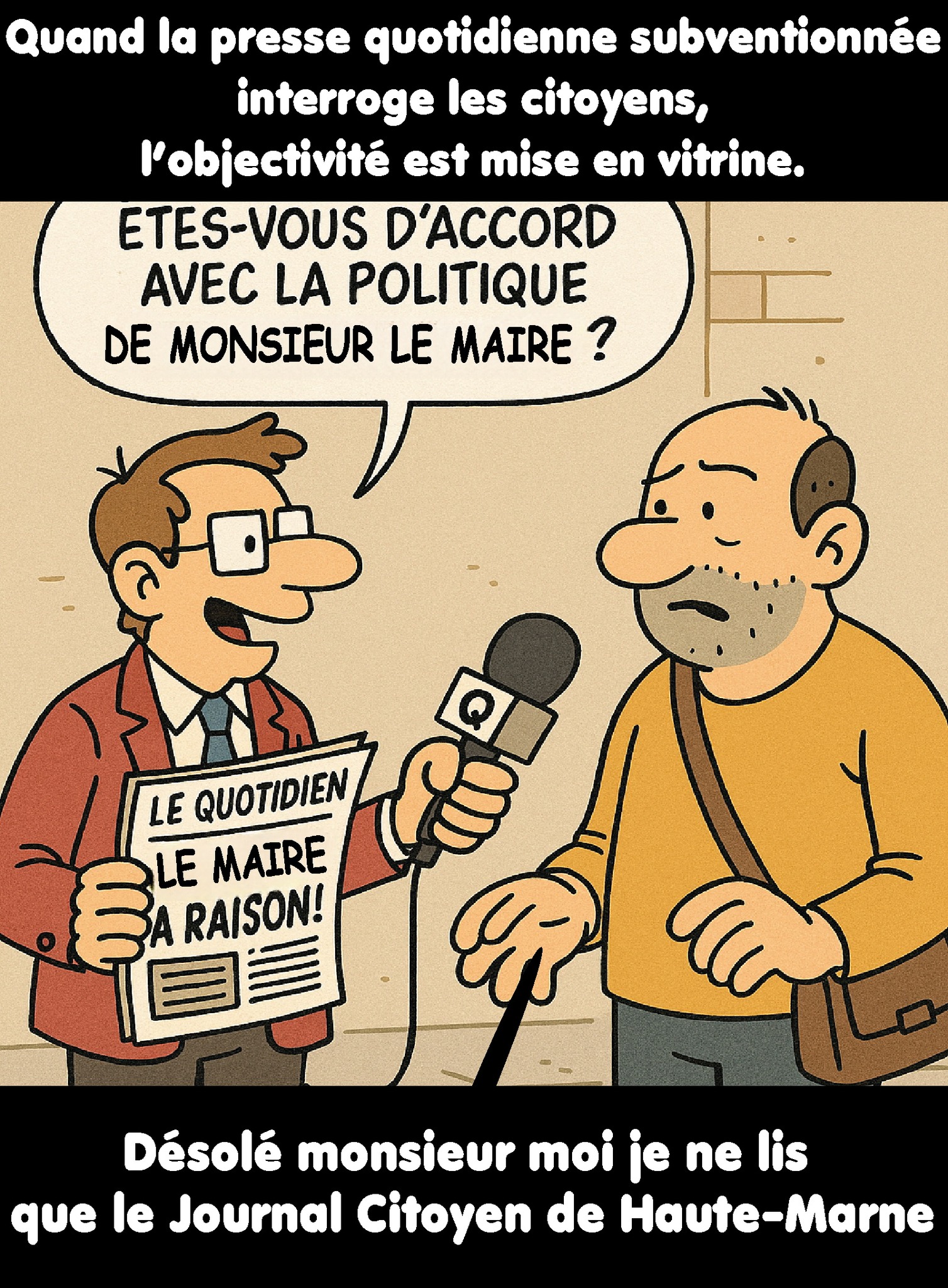 Elections Municipales Haute Marne les médias subventionnés