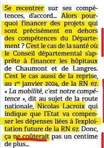 Haute Marne Déclaration de Nicolas Lacroix au JHM sur les aides de lEtat budget 2024 