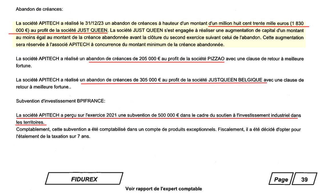 APITECH DES ABANDONS DE CREANCES AVEC L ARGENT DU CONTRIBUABLE