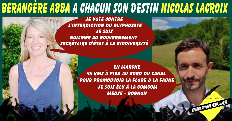 Berangère Abba Secrétaire dEtat Nicolas Lacroix Président Meuse Rognon à chacun son destin